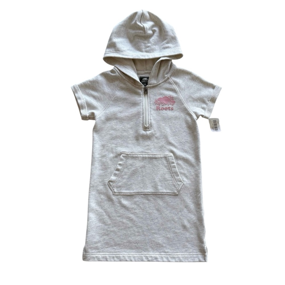 Roots Gray Hooded Sweatshirt Dress